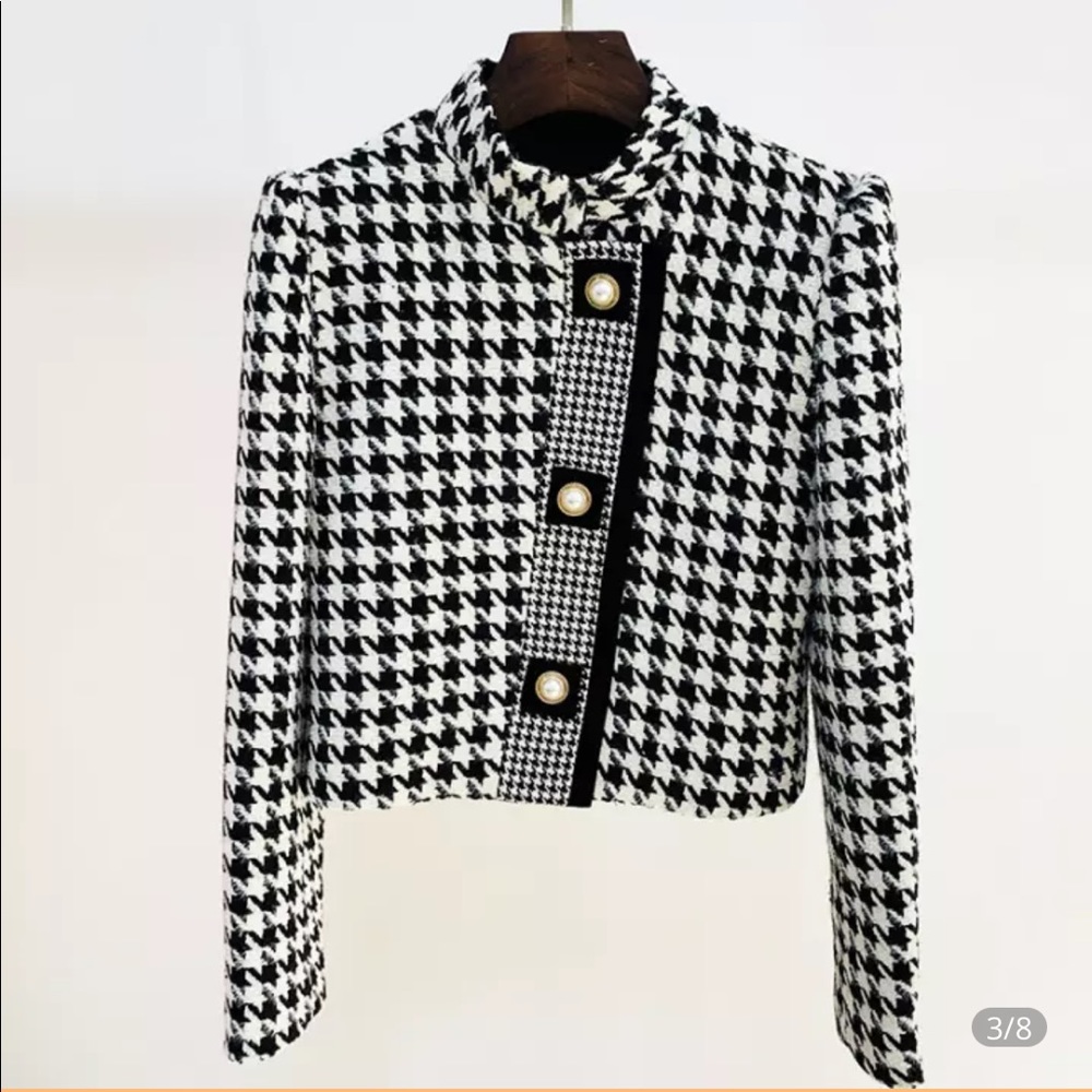 Tweed cropped jacket - Picture 2 of 7